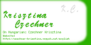 krisztina czechner business card